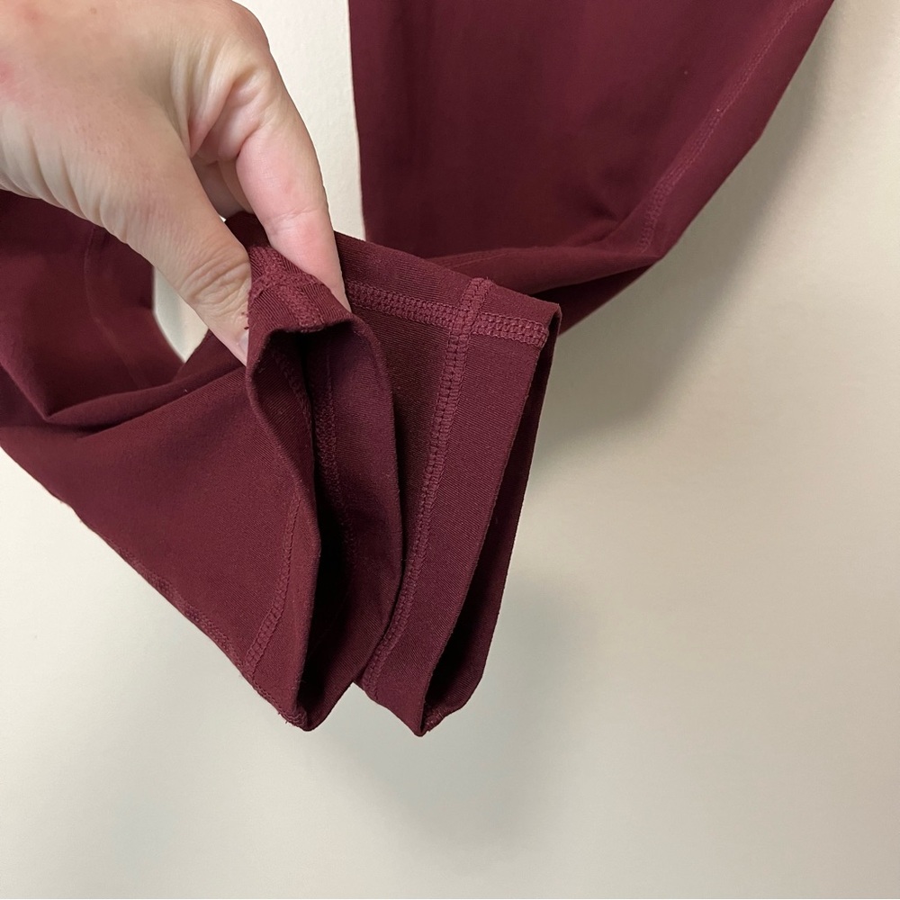 Zella Maroon Cropped Legging - Picture 3 of 13
